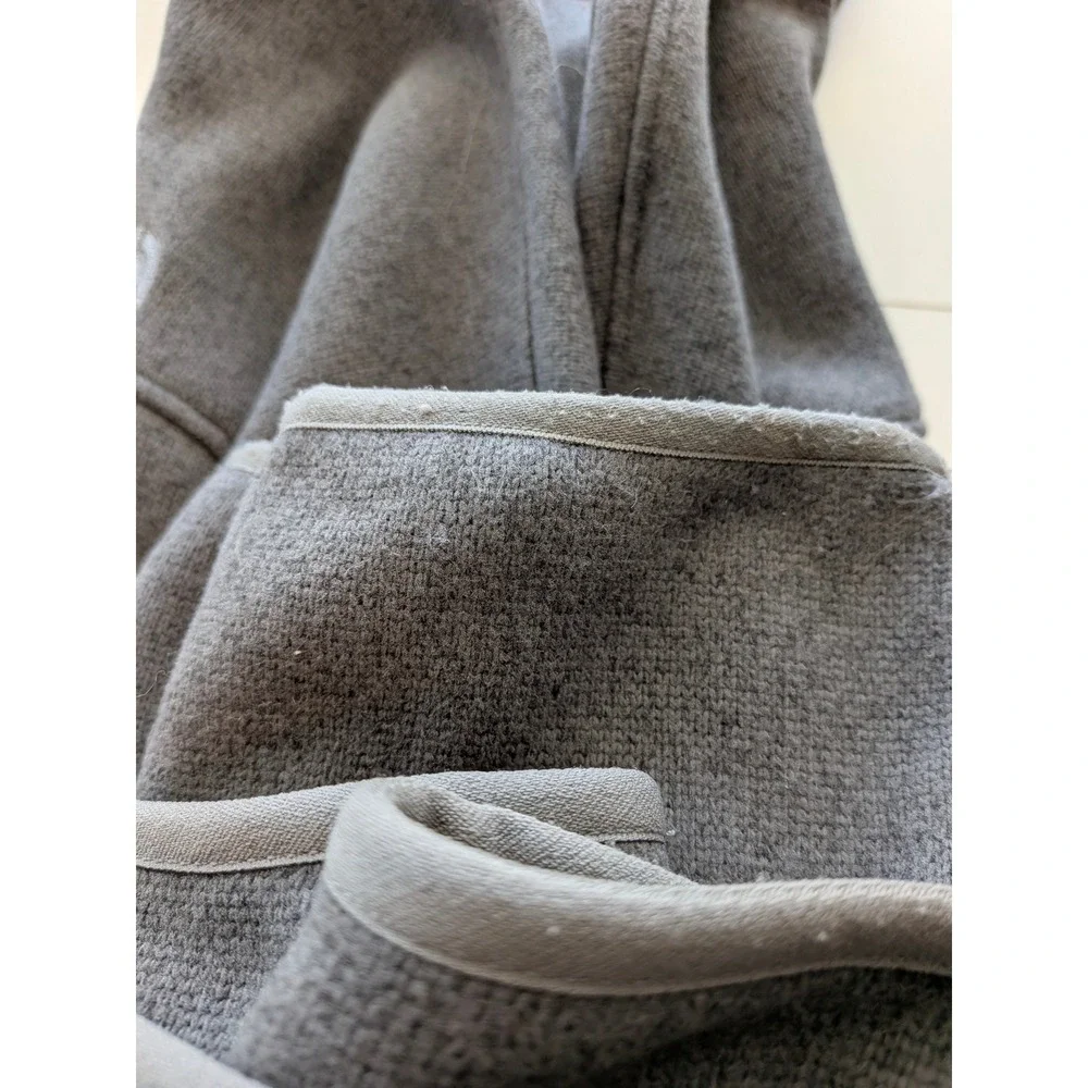 North‎ Face Quarter Zip Pullover Mens XXL Gray Circular Design Fleece Gorpcore